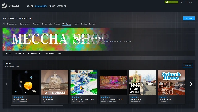 Steam Workshop button